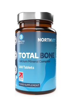 NorthVit Total Bone supplement bottle on a white background